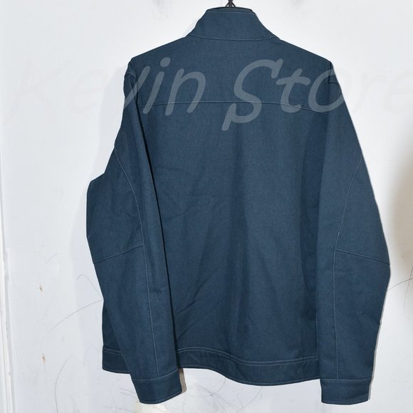 BLUE NWT Kirkland Signature‎ Men Water Resistant Soft Shell Jacket - Picture 7 of 8